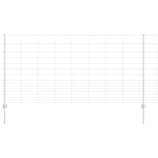vidaXL Hegn med post S&oslash;lv 1,2 x 50 m St&aring;l