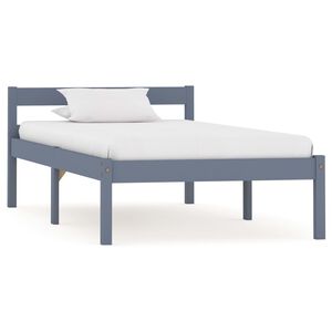 vidaXL sengestel massivt fyrretr&aelig; 100 x 200 cm gr&aring;