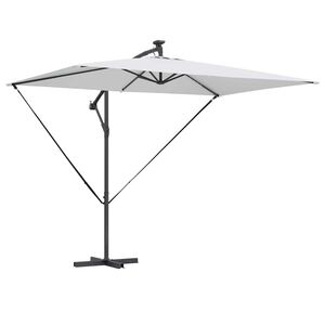 vidaXL Parasol Sandfarvet 294 x 200 x 270 cm Polyester og Aluminium