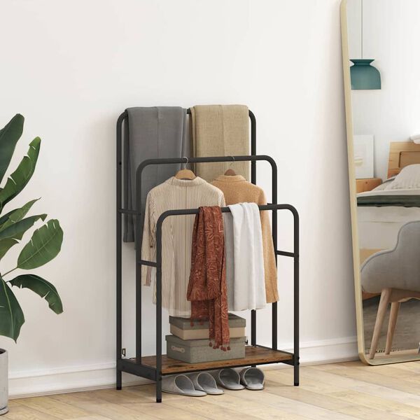 vidaXL T&oslash;jstativ Gammelt tr&aelig; 60 x 30 x 100,5 cm Konstrueret tr&aelig;