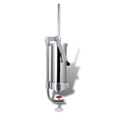 vidaXL manuel pølsestopper vertikal rustfrit stål 3,5 l