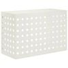 vidaXL Air Conditioner Cover Hvid 90 x 40 x 60 cm St&aring;l