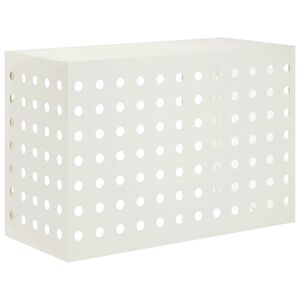 vidaXL Air Conditioner Cover Hvid 90 x 40 x 60 cm St&aring;l