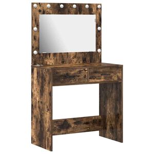 vidaXL Kl&aelig;deskab R&oslash;get eg 78,5 x 41 x 135 cm Konstrueret tr&aelig;