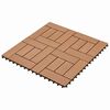 vidaXL Terrasse Flise 22 stk. Brun 30 x 30 cm WPC