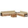 vidaXL Udend&oslash;rs sofagruppe med pude 8 pcs Naturlig og Beige