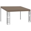 vidaXL v&aelig;gmonteret pavillon 4x3x2,5 m gr&aring;brun