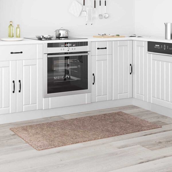 vidaXL Anti-slip Shaggy tæppe Brun 80 x 150 cm PP