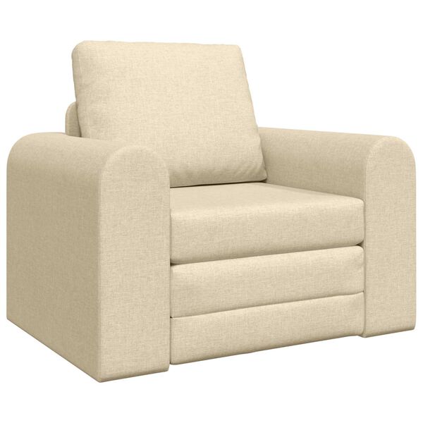 vidaXL Sovesofa Creme 98 x 71 x 83 cm Stof