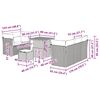 vidaXL Havesofa S&aelig;t med pude med opbevaring 8 pcs beige og cremefarvet