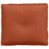 vidaXL Rygpude Rød orange 50 x 45 cm Velourstof