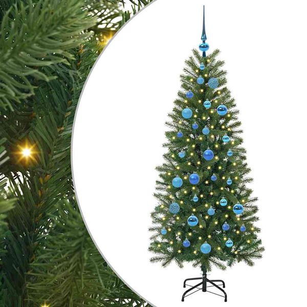 vidaXL Kunstigt juletr&aelig; med 150 LED'er Gr&oslash;n 150 cm PE og PVC