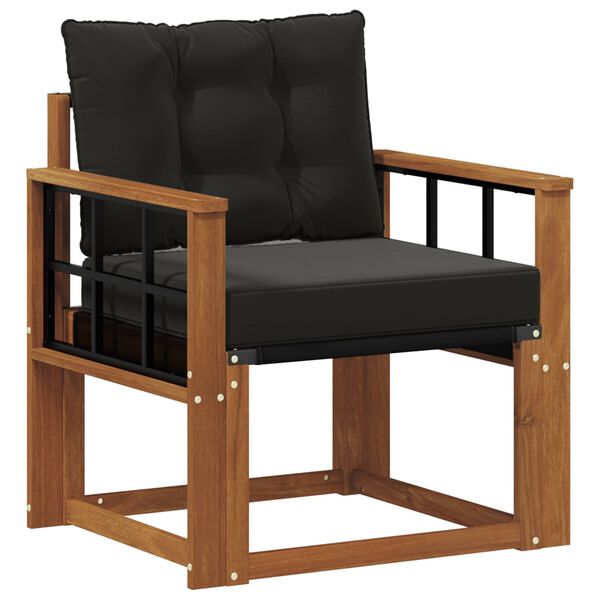 vidaXL 2 Stk Udend&oslash;rs sofagruppe Massiv akacietr&aelig; og Textilene