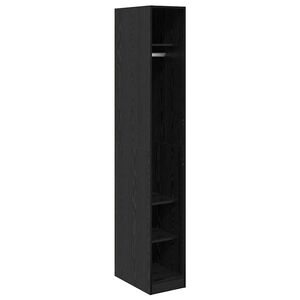 vidaXL Garderobeskab Sort eg 30 x 50 x 200 cm Konstrueret tr&aelig;