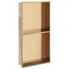 vidaXL brusehylde 32x62x9 cm rustfrit stil b&oslash;rstet guldfarve