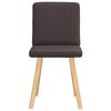 vidaXL spisebordsstole 2 stk. stof m&oslash;rkebrun