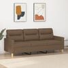 vidaXL 3-personers sofa 180 cm stof brun