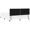 vidaXL Box spring seng med madras Hvid 180 x 200 cm Kunstl&aelig;der