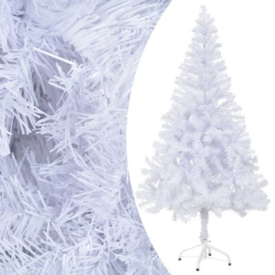 vidaXL kunstigt juletræ med lys og juletræsfod 150 cm 380 grene