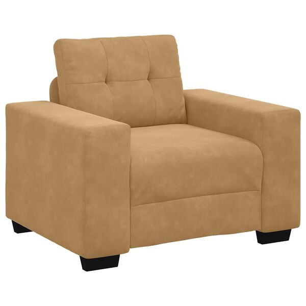 vidaXL Sofa S&aelig;t 3 pcs Brun 221 x 80 x 80 cm Fl&oslash;jl