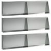 vidaXL St&oslash;ttemur 6 stk. 80 x 12 x 50 cm Galvaniseret st&aring;l S&oslash;lv
