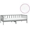 vidaXL daybed med madras 90x200 cm massivt fyrretr&aelig; gr&aring;