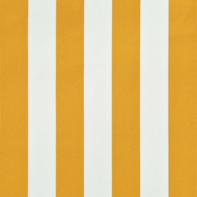 vidaXL foldemarkise 200x150 cm gul og hvid