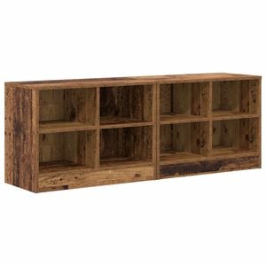 vidaXL Sengeskab 2 pcs Gammelt tr&aelig; 66 x 33 x 48 cm Konstrueret tr&aelig;