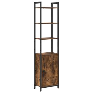 vidaXL Bogskab 6 niveauer 40 x 24 x 161 cm Konstrueret tr&aelig; R&oslash;get eg