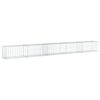 vidaXL gabionkurv med cover 500x50x50 cm galvaniseret jern