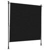 vidaXL Udend&oslash;rs Rullegardin Sort 200 x 270 cm