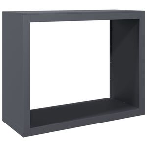 vidaXL br&aelig;ndestativ 100x40x80 cm st&aring;l antracitgr&aring;