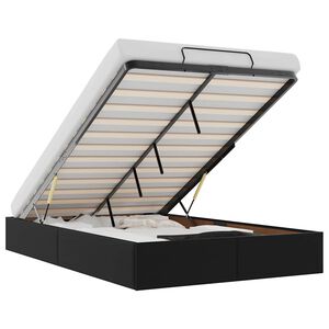 vidaXL osmannisk sengeramme uden madras 120x190 cm kunstl&aelig;der sort