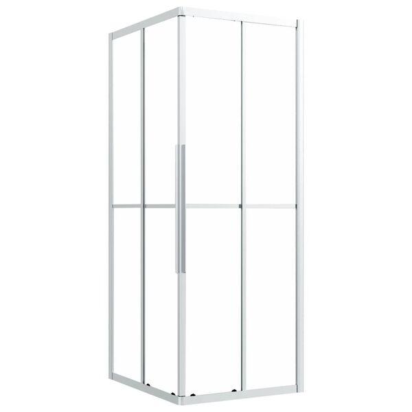 vidaXL brusekabine 90x70x180 cm matteret sikkerhedsglas