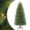 vidaXL Kunstigt juletr&aelig; med 150 LED'er Gr&oslash;n 120 cm PE og PVC