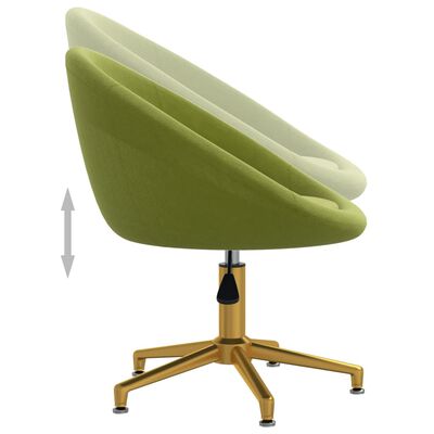 vidaXL spisebordsstole 4 stk. fløjl lysegrøn