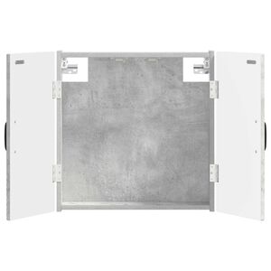 vidaXL Dartboard Skab UTRECHT Betongr&aring; 52,5 x 10,5 x 53,5 cm
