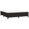 vidaXL Boxspring sengeramme 160x200 cm stof sort