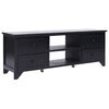 vidaXL tv-skab 108x30x40 cm massivt kejsertr&aelig; sort