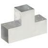vidaXL stolpebeslag T-form 101x101 mm galvaniseret metal