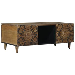 vidaXL Sofabord Brun 100 x 54 x 40 cm Massivt mangotr&aelig;
