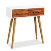 vidaXL konsolbord massivt akacietr&aelig; 70 x 30 x 75 cm