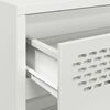 vidaXL skab 68x39x58,5 cm koldvalset stål hvid
