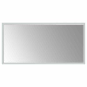 vidaXL LED badev&aelig;relsesspejl Transparent 60 x 30 cm h&aelig;rdet glas
