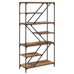 vidaXL Bogreol 9 niveauer 91 x 36 x 176 cm Konstrueret tr&aelig; Gammelt tr&aelig;
