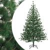 vidaXL Kunstigt Hinged Juletr&aelig; 150 cm PVC og metal Gr&oslash;n