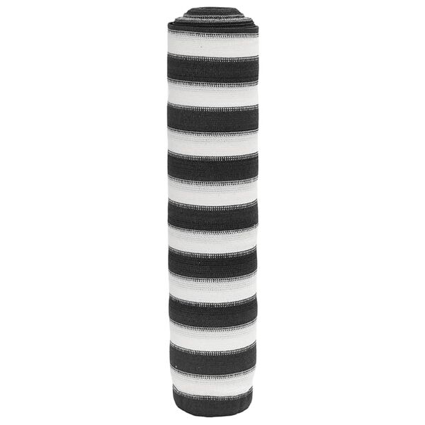 vidaXL afsk&aelig;rmning 1,2x25 m 150 g/m&sup2; HDPE antracitgr&aring; og hvid