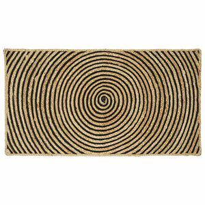 vidaXL Omr&aring;de t&aelig;ppe Sort 60 x 110 cm Jute