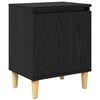 vidaXL Natskab Sort eg 40 x 30 x 50 cm Konstrueret tr&aelig;