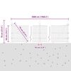 vidaXL Hegnsp&aelig;l Gr&aring; 50 x 0,5 m (36 mm net) St&aring;l og PVC